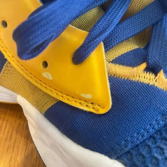 Hardin Vol. 4‎ Basketball shoes Men’s Size 9.5 Blue Suede Yellow Sneakers #54 - Picture 5 of 11